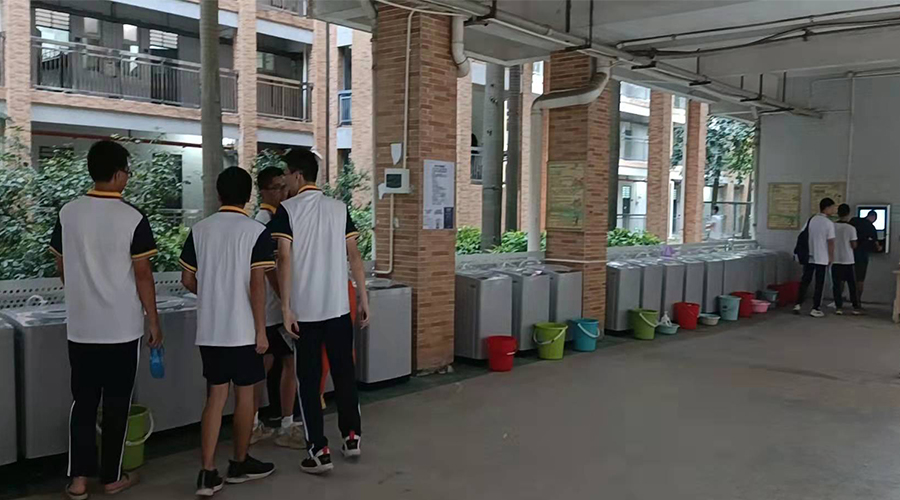 好評續(xù)單！江門一中學(xué)校持續(xù)追加共享洗衣機！